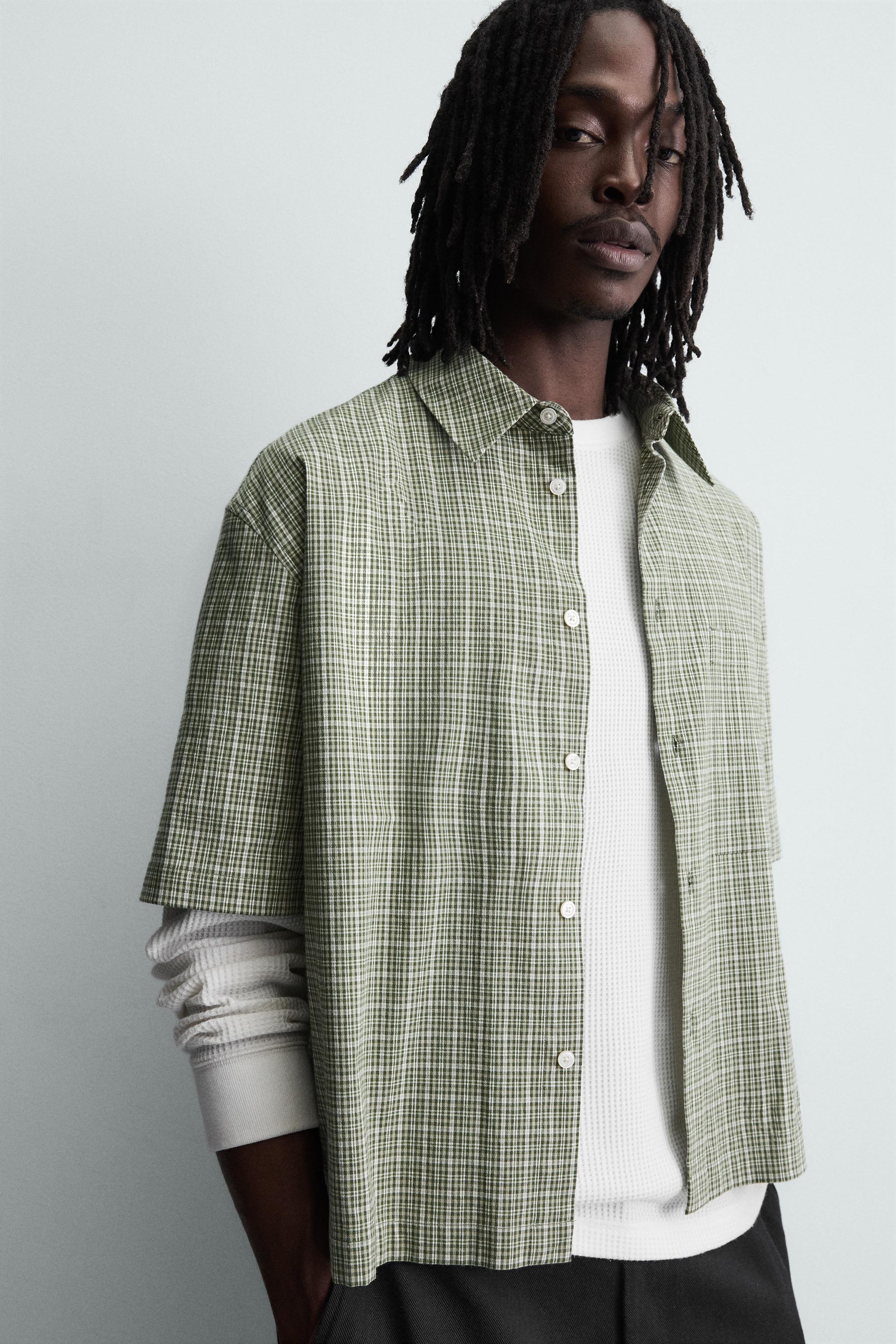 PLAID BOXY FIT SHIRT